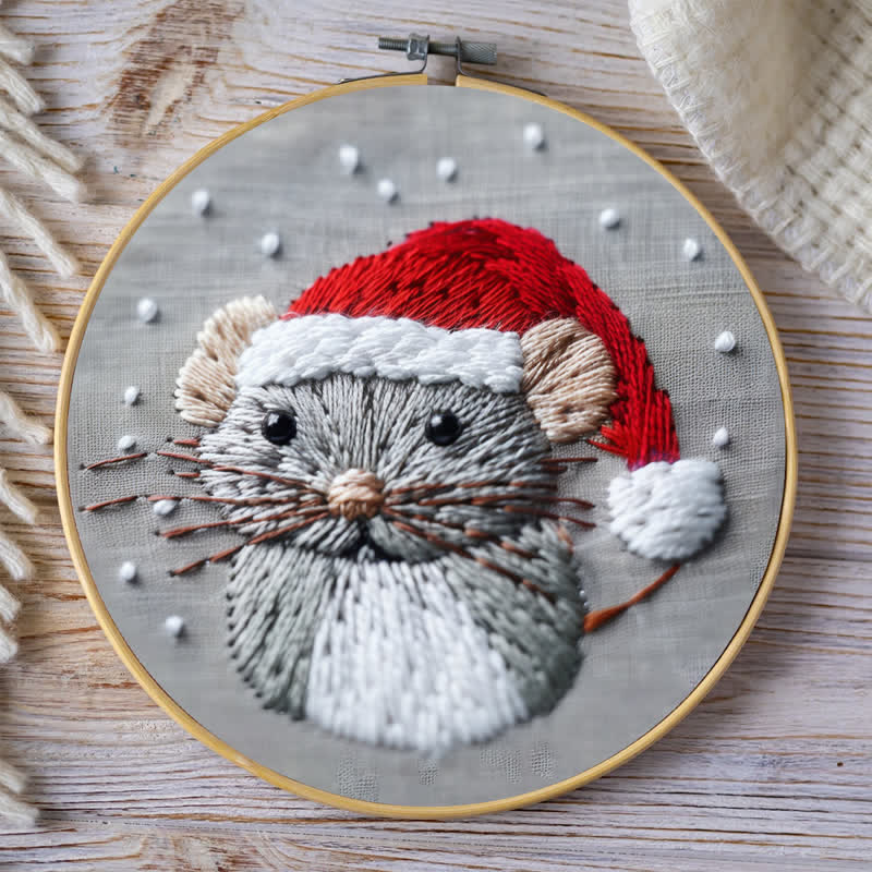 Rubbyoo Embroidery Kit - Christmas Mouse 2 - image 7
