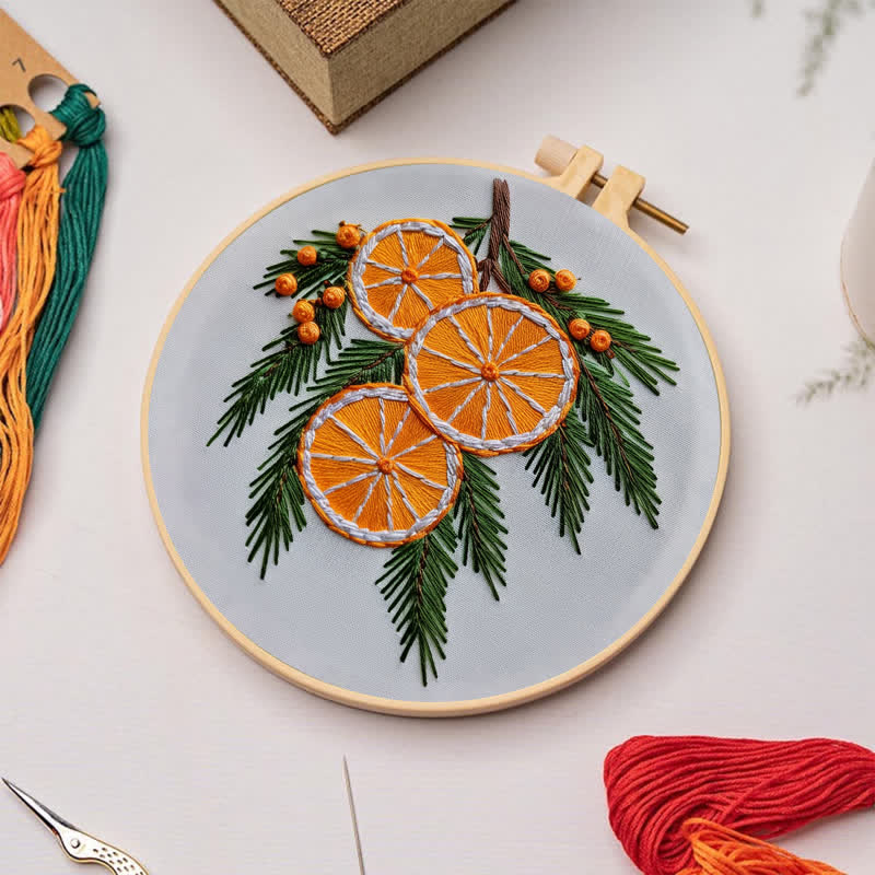 Rubbyoo Embroidery Kit - Orange slice - image 3