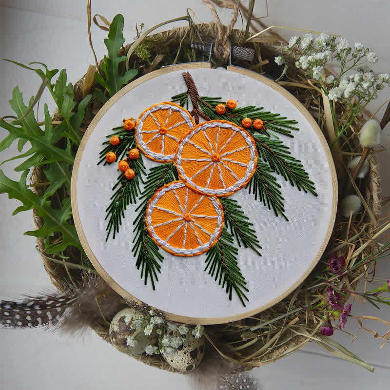 Rubbyoo Embroidery Kit - Orange slice - image 7