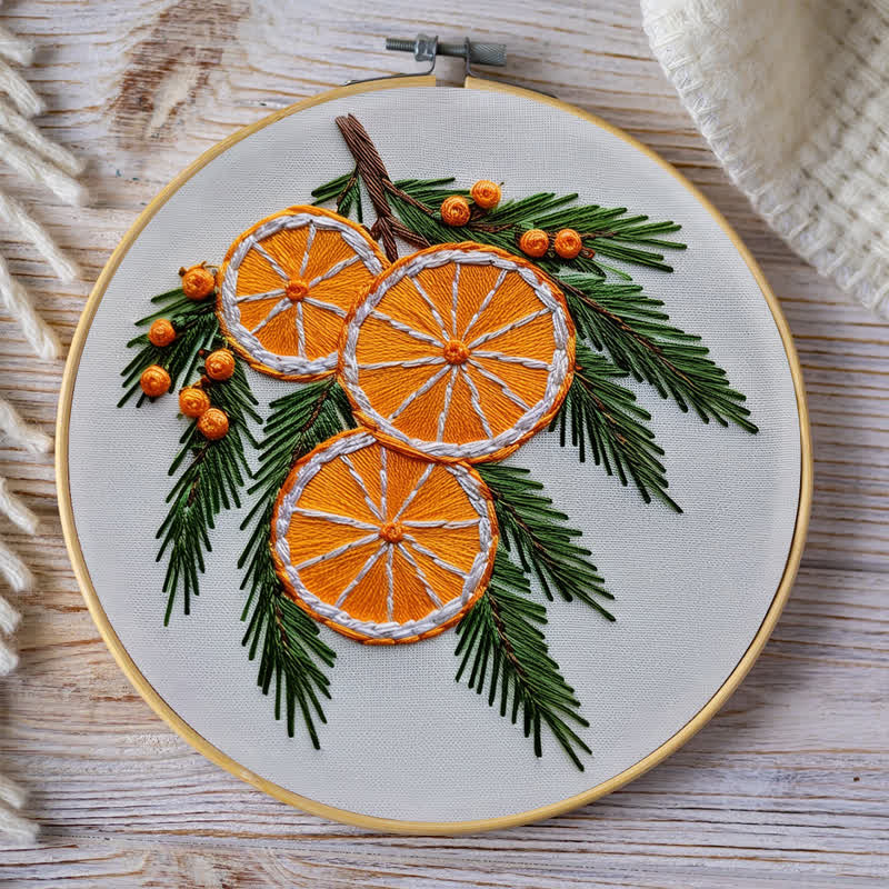 Rubbyoo Embroidery Kit - Orange slice - image 8