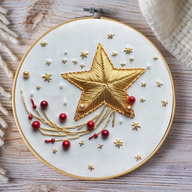 Rubbyoo Embroidery Kit - Christmas stars - image 7