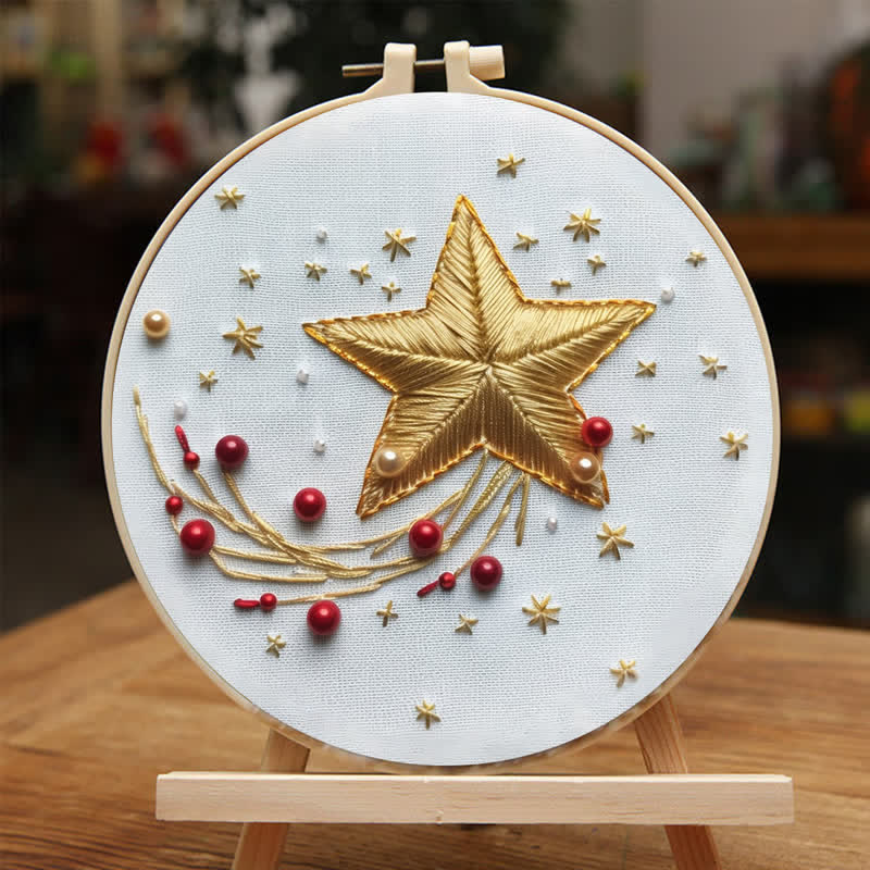 Rubbyoo Embroidery Kit - Christmas stars - image 3