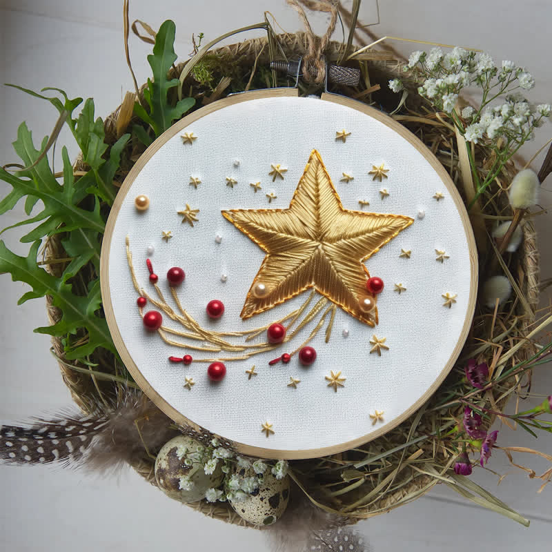 Rubbyoo Embroidery Kit - Christmas stars - image 8