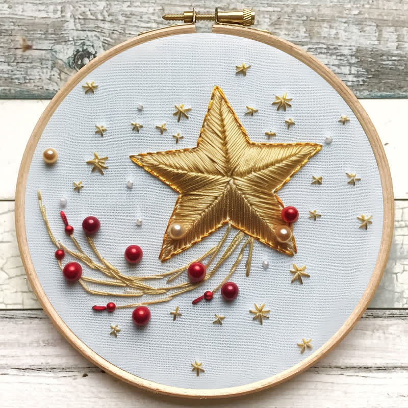 Rubbyoo Embroidery Kit - Christmas stars - image 6