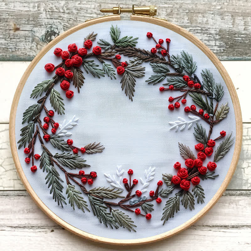 🎅Rubbyoo Christmas Embroidery Kit - Embroidery Hoop Art| Christmas Bauble Ornaments - image 8