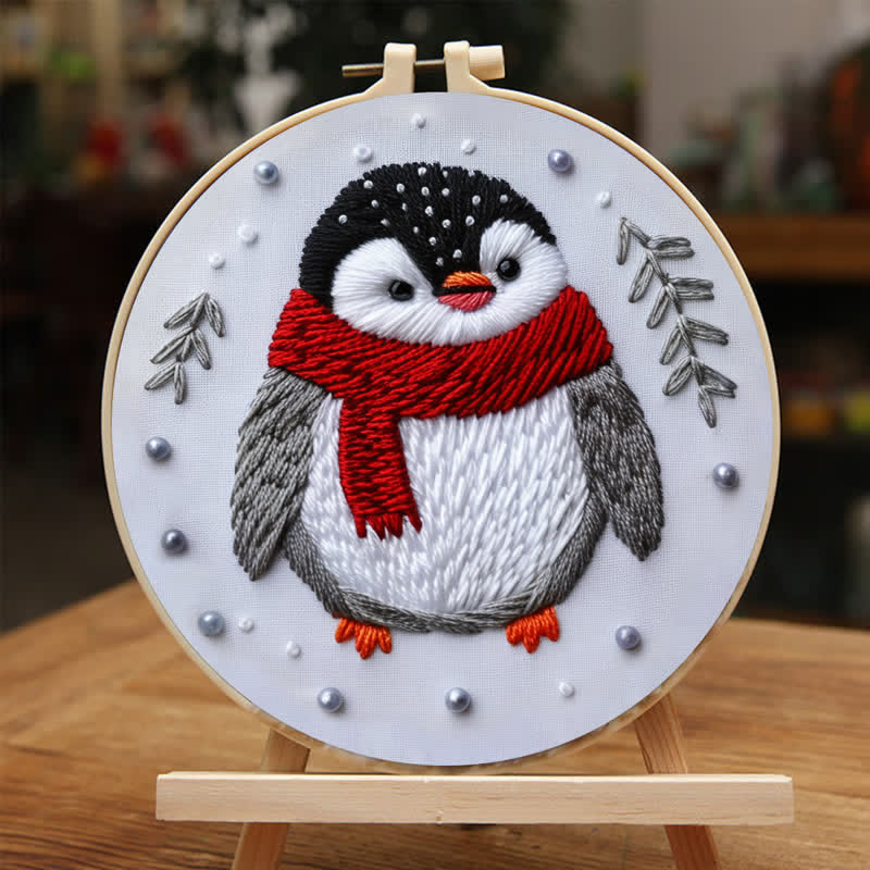 Rubbyoo Embroidery Kit - Cute Christmas Penguin - image 3
