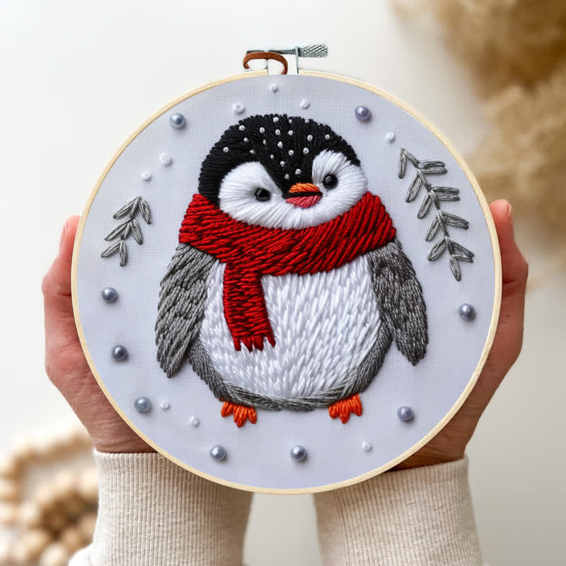 Rubbyoo Embroidery Kit - Cute Christmas Penguin - image 2