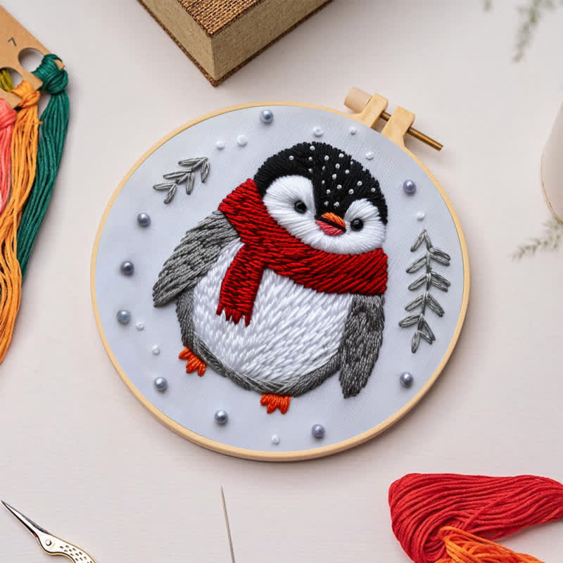 Rubbyoo Embroidery Kit - Cute Christmas Penguin - image 5
