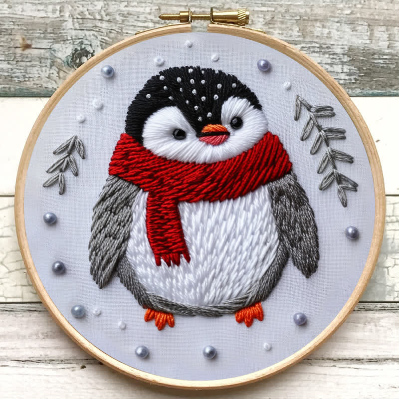 Rubbyoo Embroidery Kit - Cute Christmas Penguin - image 6