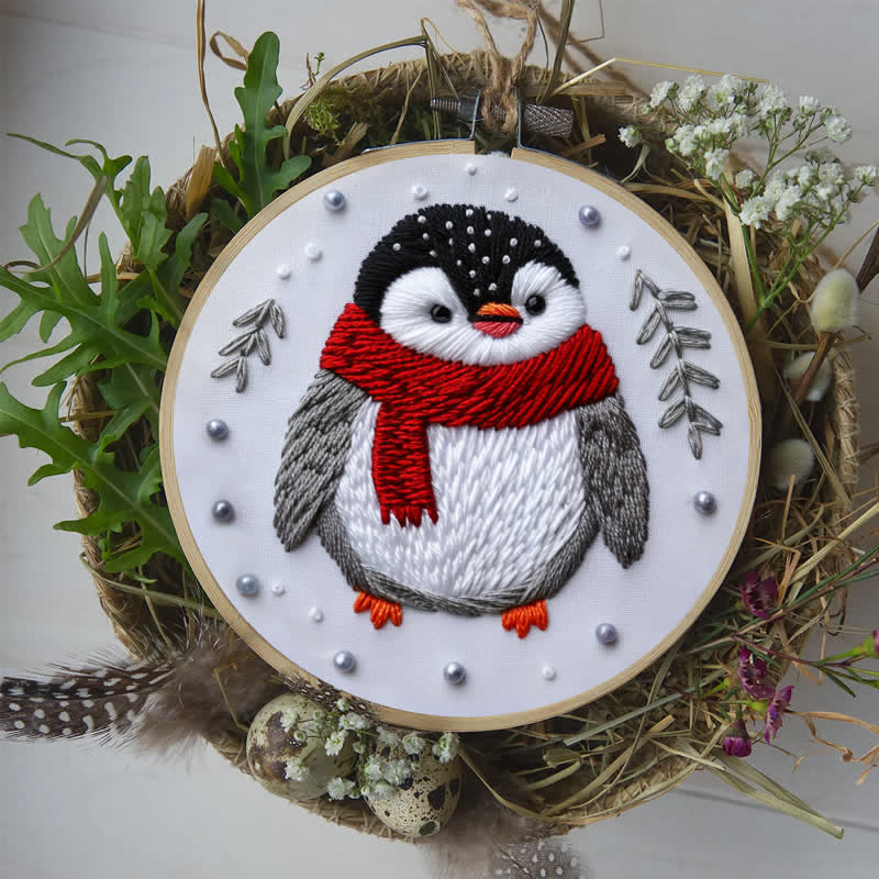 Rubbyoo Embroidery Kit - Cute Christmas Penguin - image 9