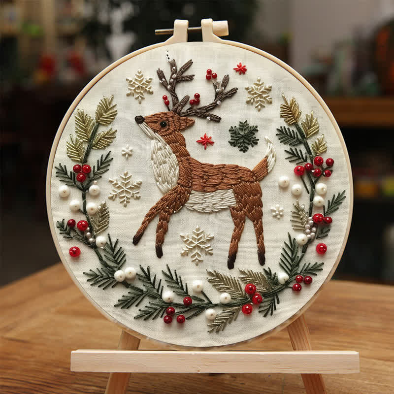 Rubbyoo Embroidery Kit - Christmas Deer - image 5