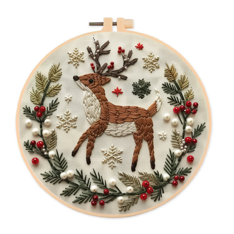 Rubbyoo Embroidery Kit - Christmas Deer - image 1
