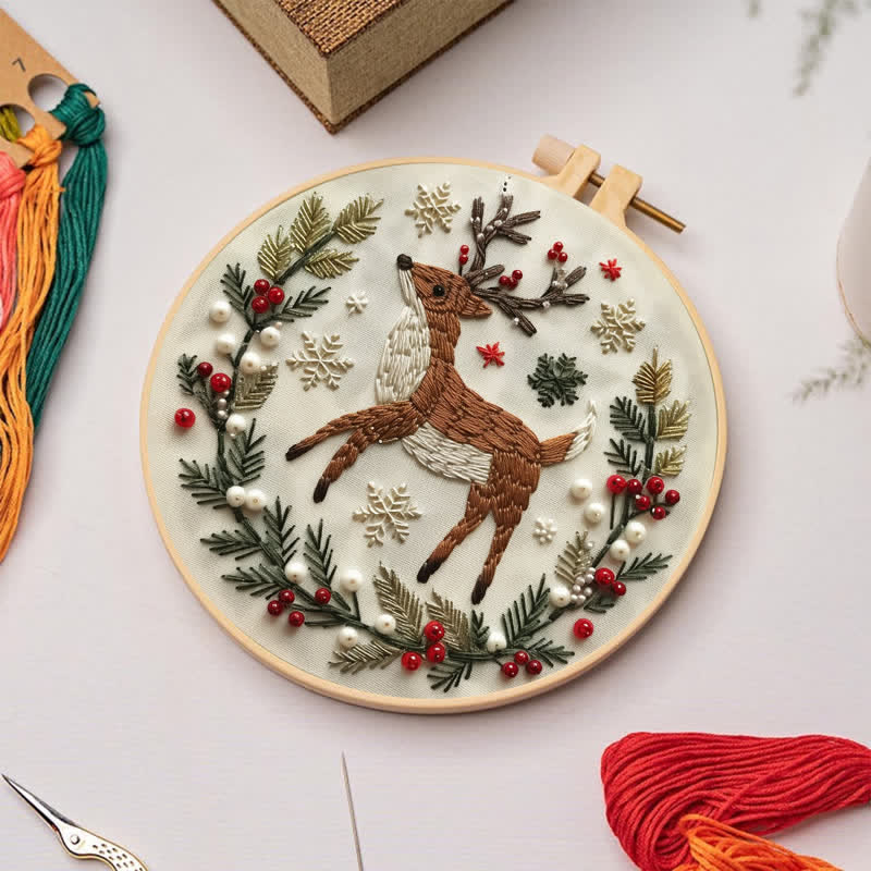 Rubbyoo Embroidery Kit - Christmas Deer - image 3