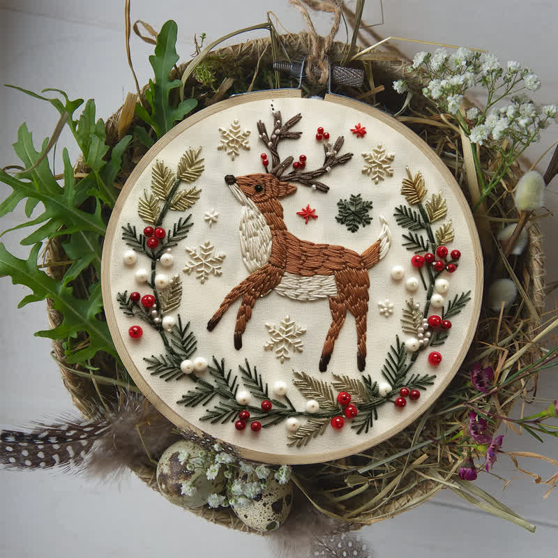Rubbyoo Embroidery Kit - Christmas Deer - image 7