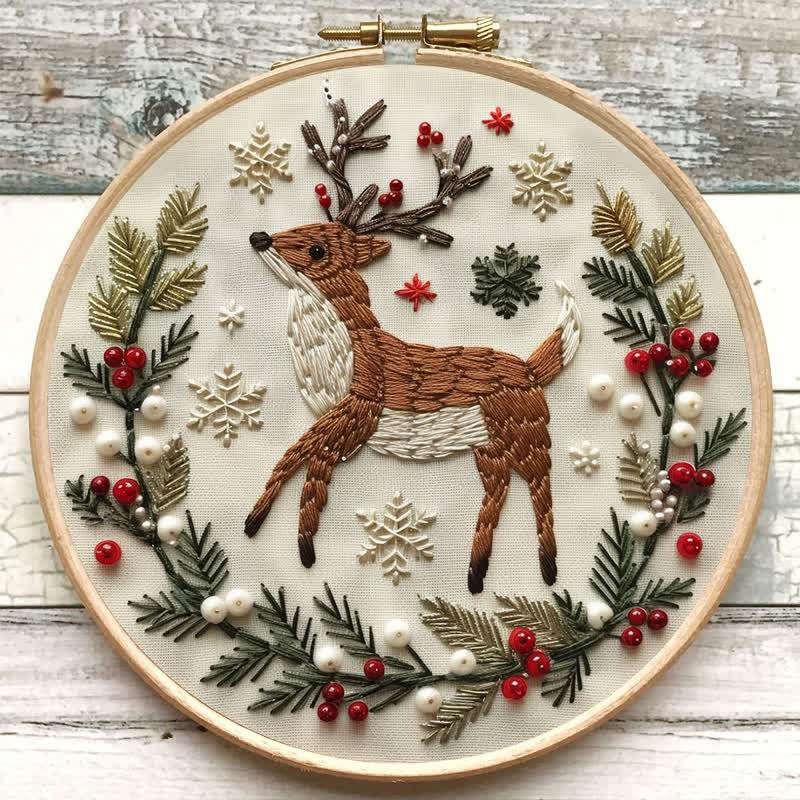 Rubbyoo Embroidery Kit - Christmas Deer - image 6