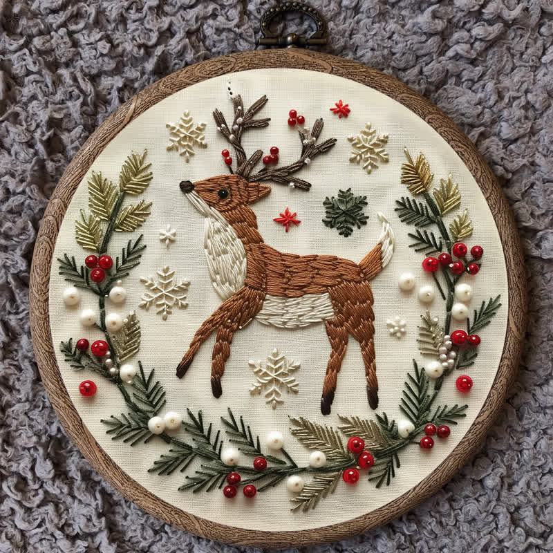 Rubbyoo Embroidery Kit - Christmas Deer - image 9