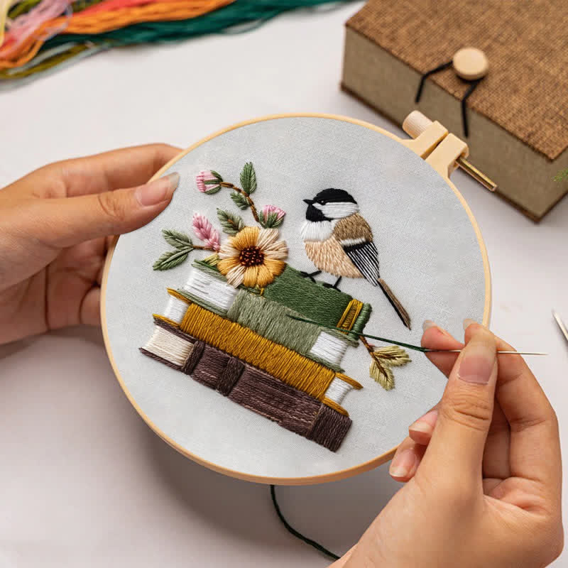 Rubbyoo Embroidery Kit - Reading Time - image 2