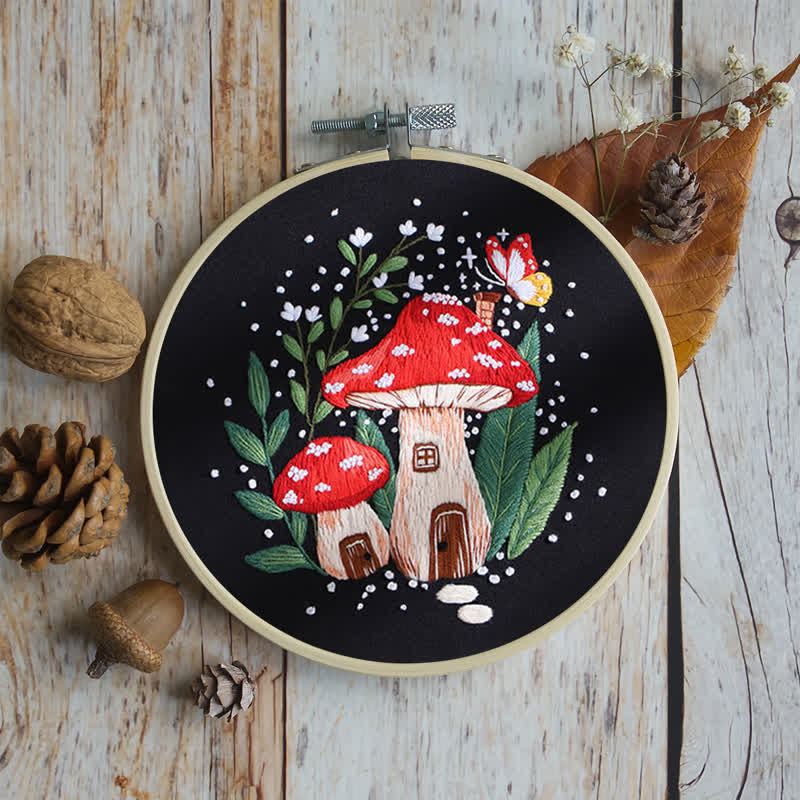 Rubbyoo Embroidery Kit - "Magic mushrooms" - image 9