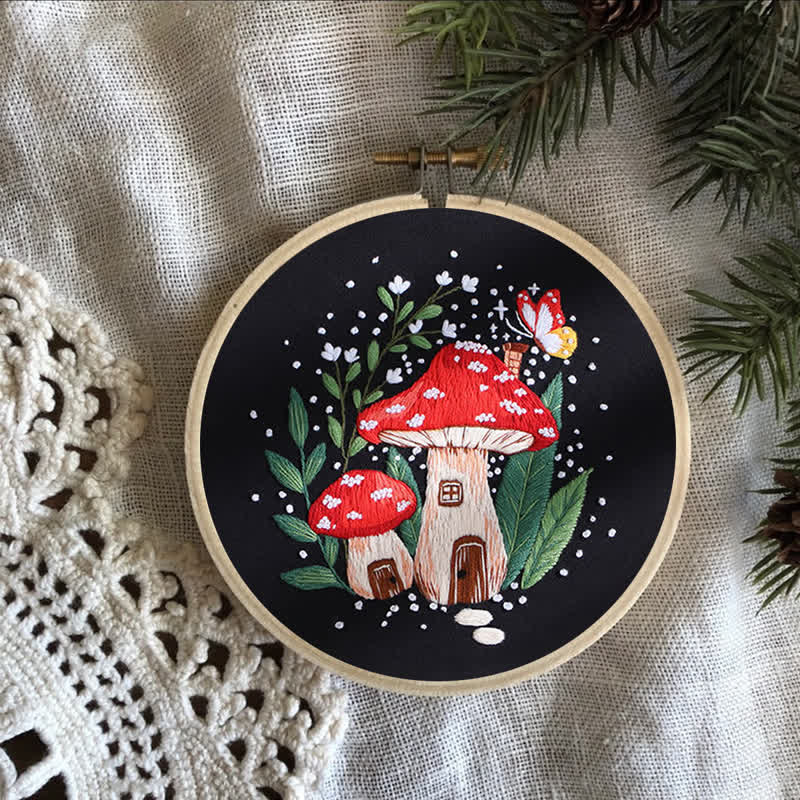 Rubbyoo Embroidery Kit - "Magic mushrooms" - image 8