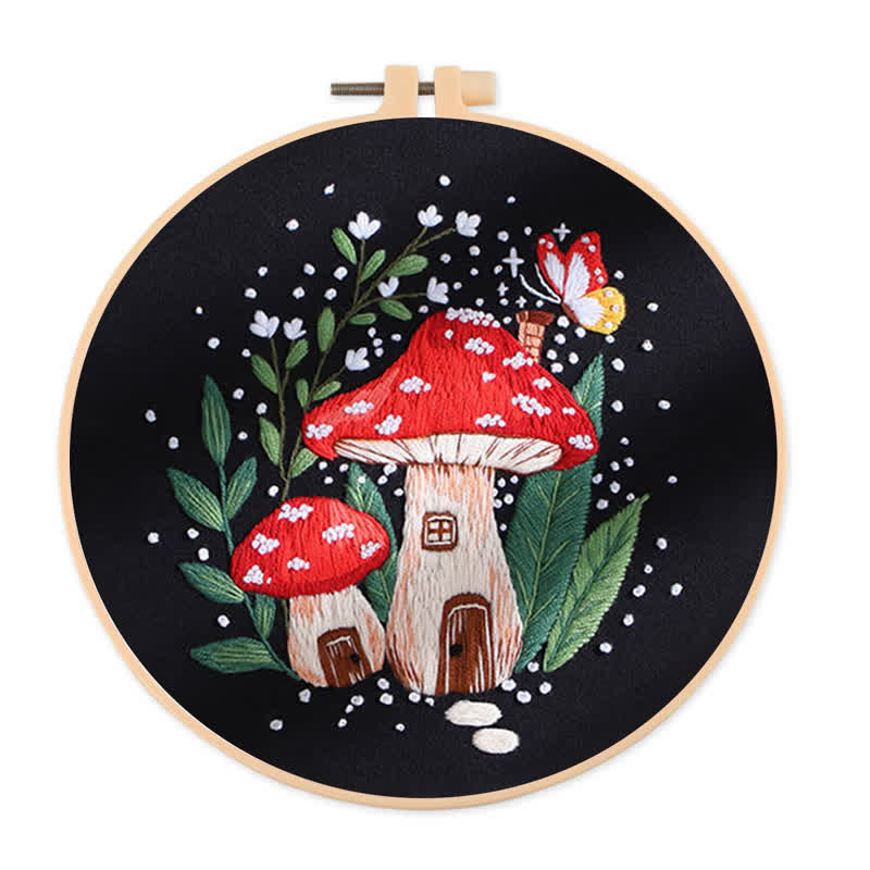 Rubbyoo Embroidery Kit - "Magic mushrooms" - image 1