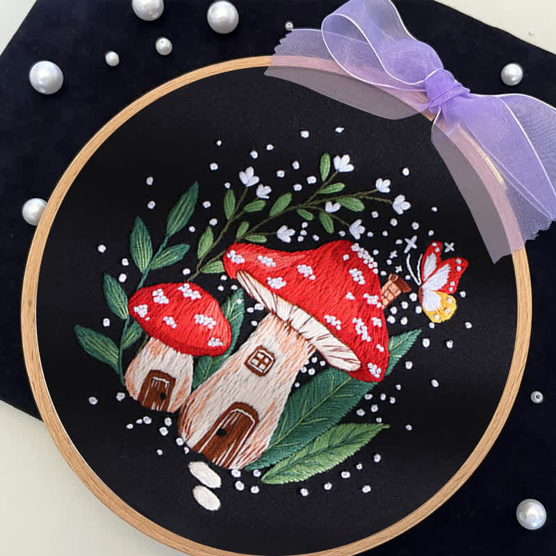 Rubbyoo Embroidery Kit - "Magic mushrooms" - image 7