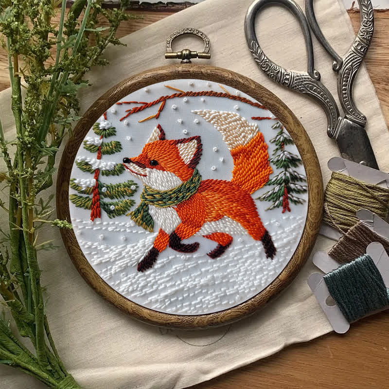 Rubbyoo Embroidery Kit - Cute  Red Fox  - image 7