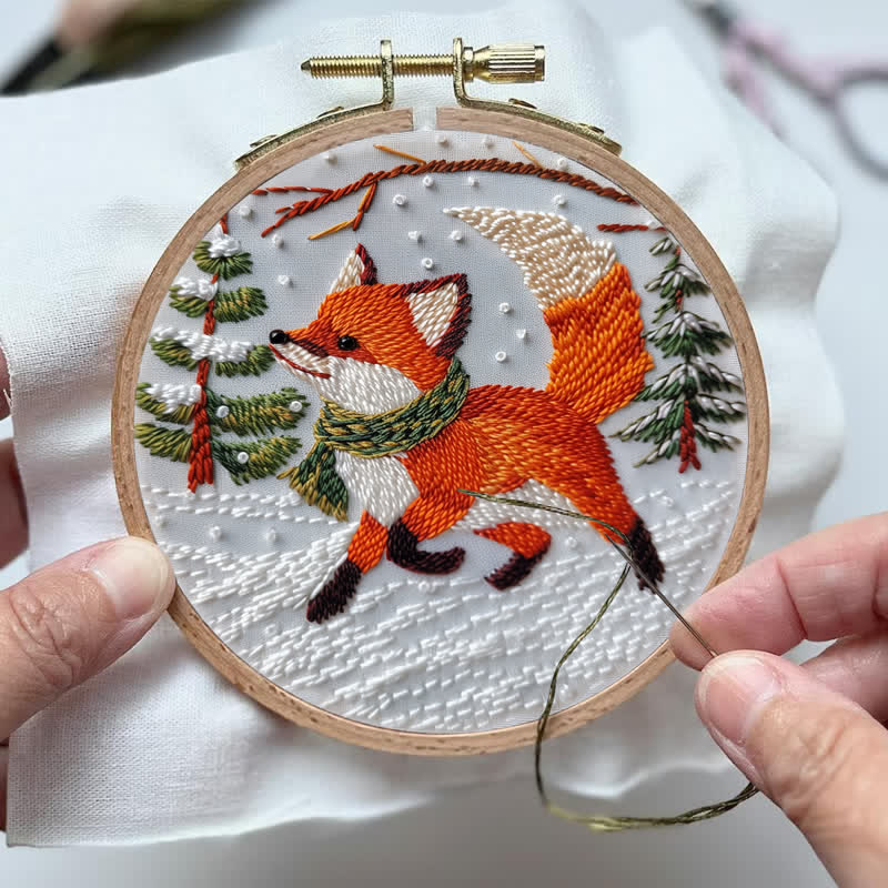 Rubbyoo Embroidery Kit - Cute  Red Fox  - image 4