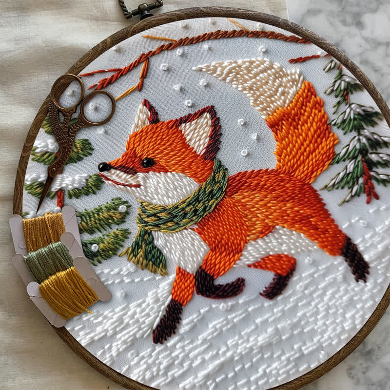 Rubbyoo Embroidery Kit - Cute  Red Fox  - image 8