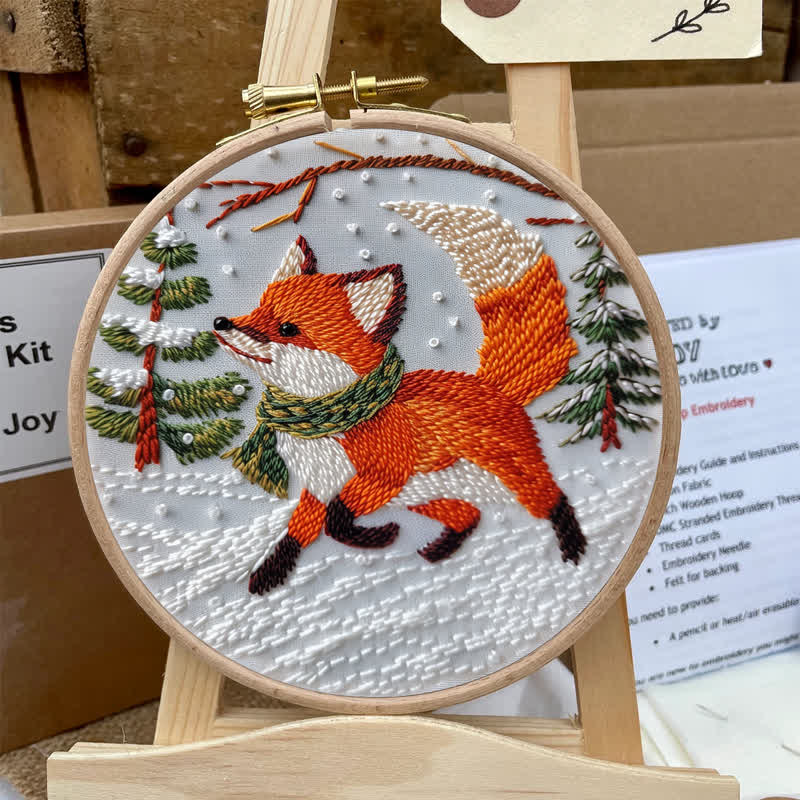 Rubbyoo Embroidery Kit - Cute  Red Fox  - image 6