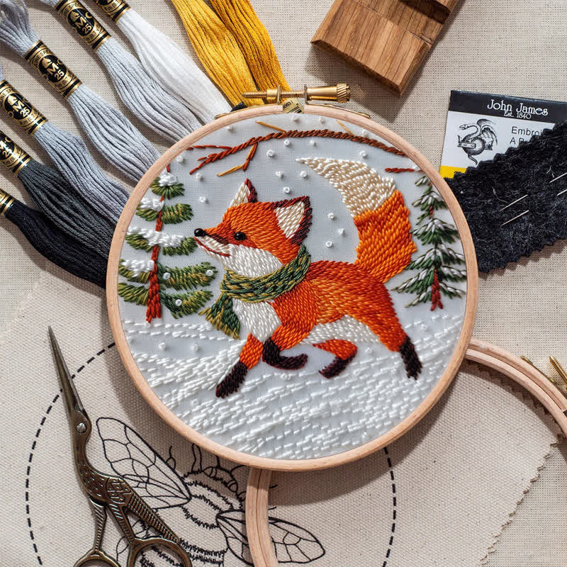 Rubbyoo Embroidery Kit - Cute  Red Fox  - image 9