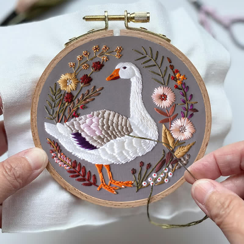 Rubbyoo Embroidery Kit - Winter Goose - image 5