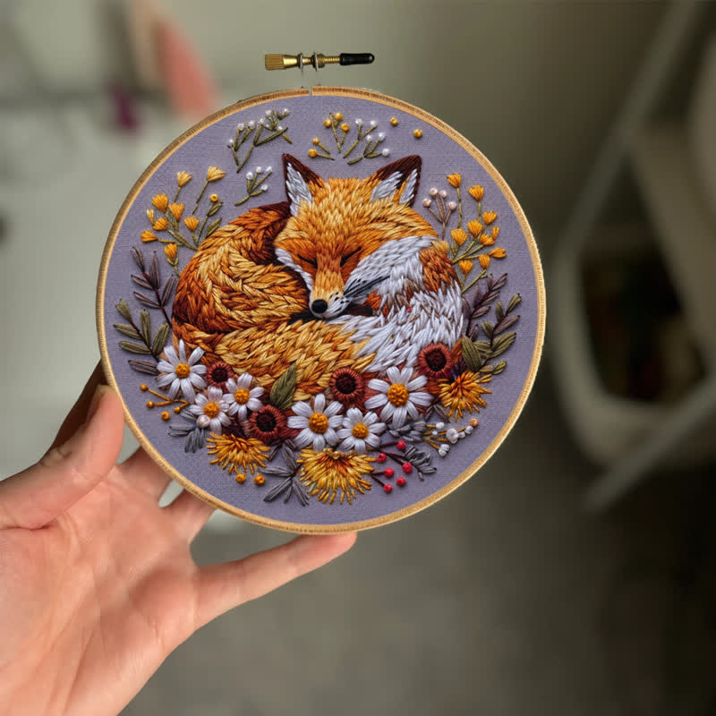 Rubbyoo Embroidery Kit - Woodland Fox