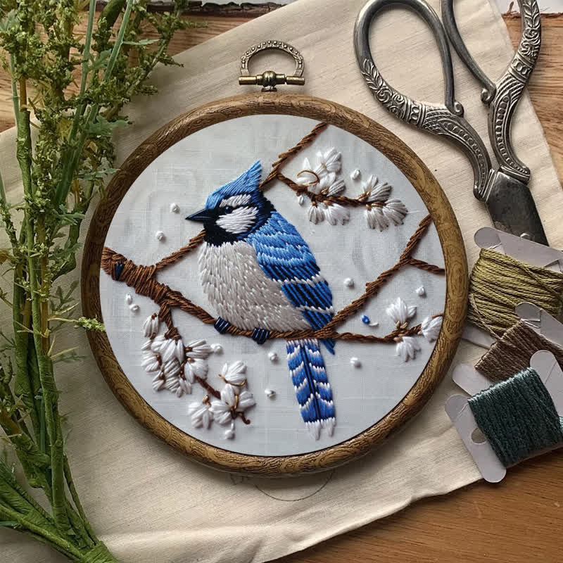 Rubbyoo Embroidery Kit - Blue Bird - image 9