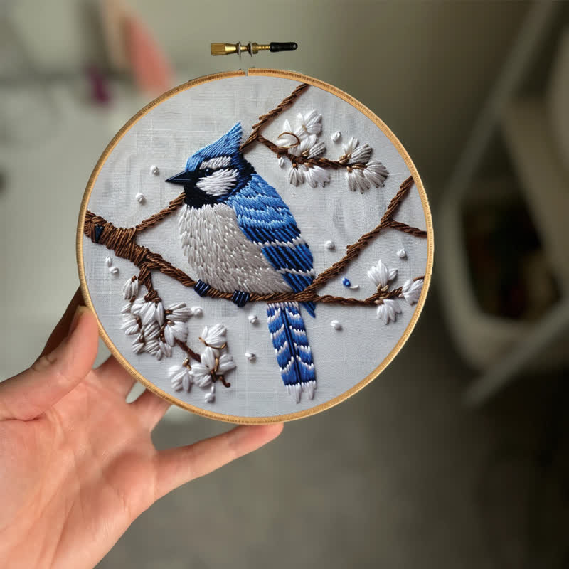 Rubbyoo Embroidery Kit - Blue Bird - image 2