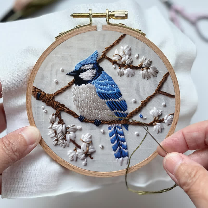 Rubbyoo Embroidery Kit - Blue Bird - image 5