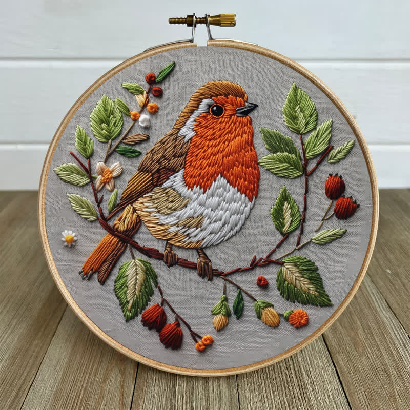 Rubbyoo Embroidery Kit - Spring Robin - image 5