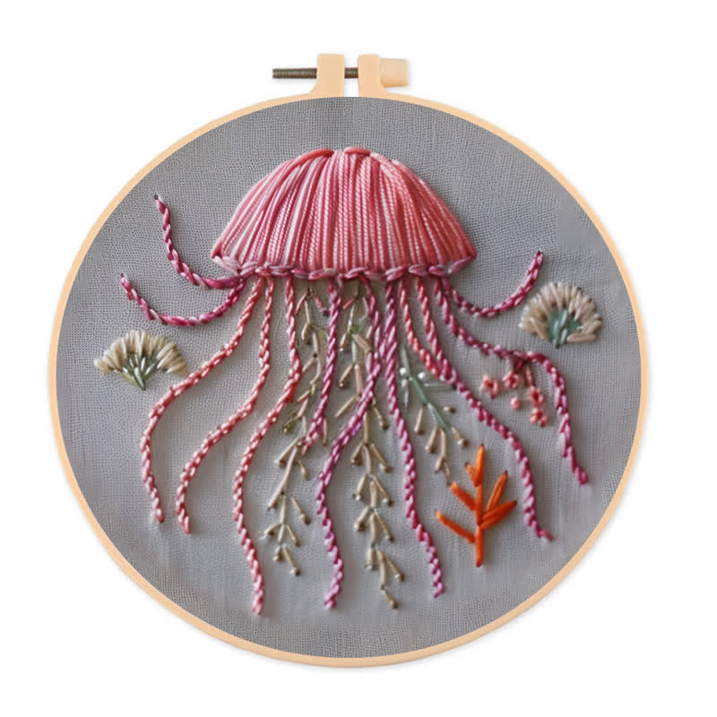 Rubbyoo Embroidery Kit - Happy Jellyfish - image 1