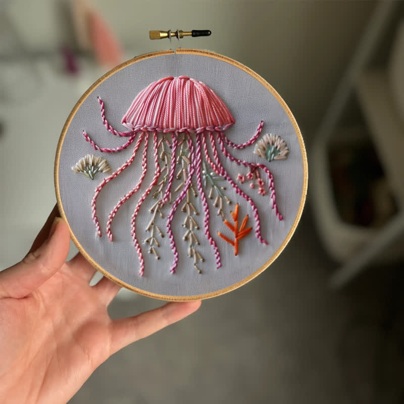 Rubbyoo Embroidery Kit - Happy Jellyfish - image 2
