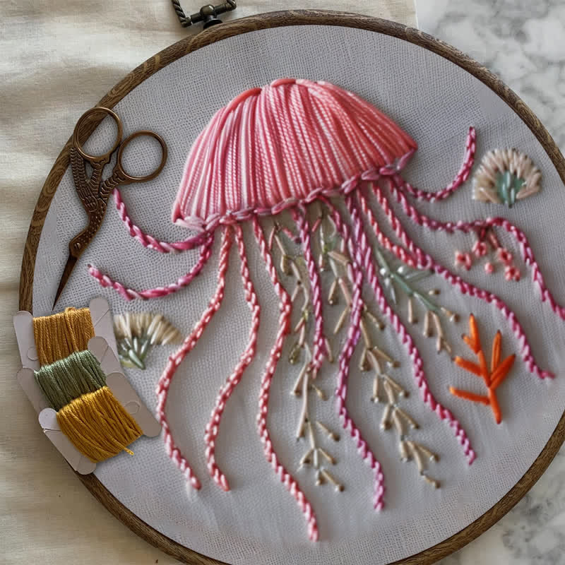 Rubbyoo Embroidery Kit - Happy Jellyfish - image 8