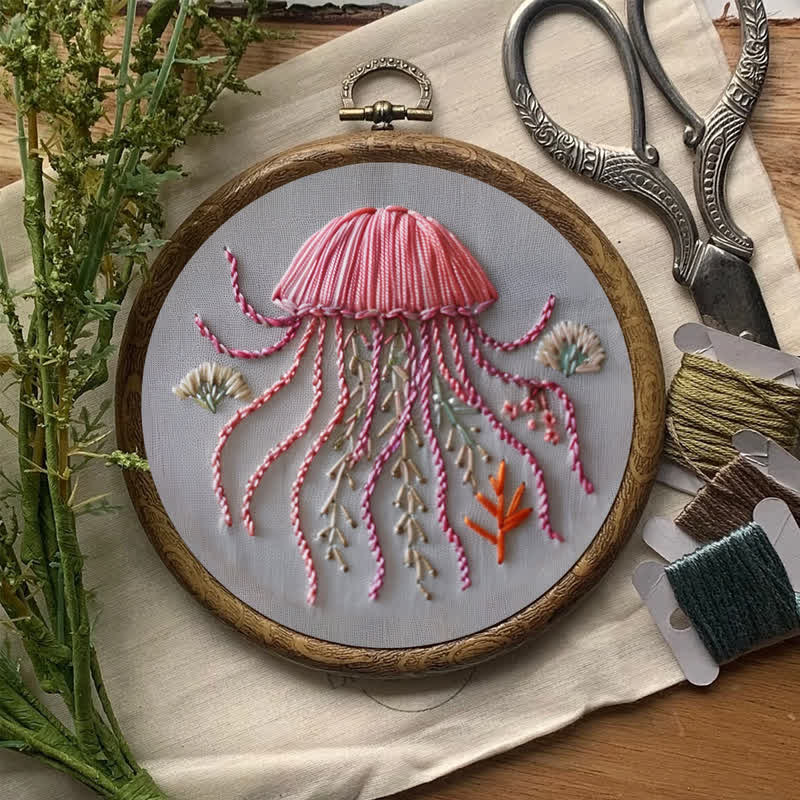 Rubbyoo Embroidery Kit - Happy Jellyfish - image 9