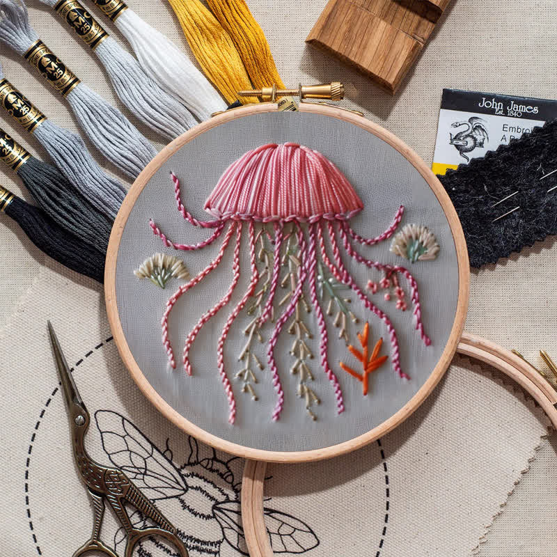 Rubbyoo Embroidery Kit - Happy Jellyfish - image 10