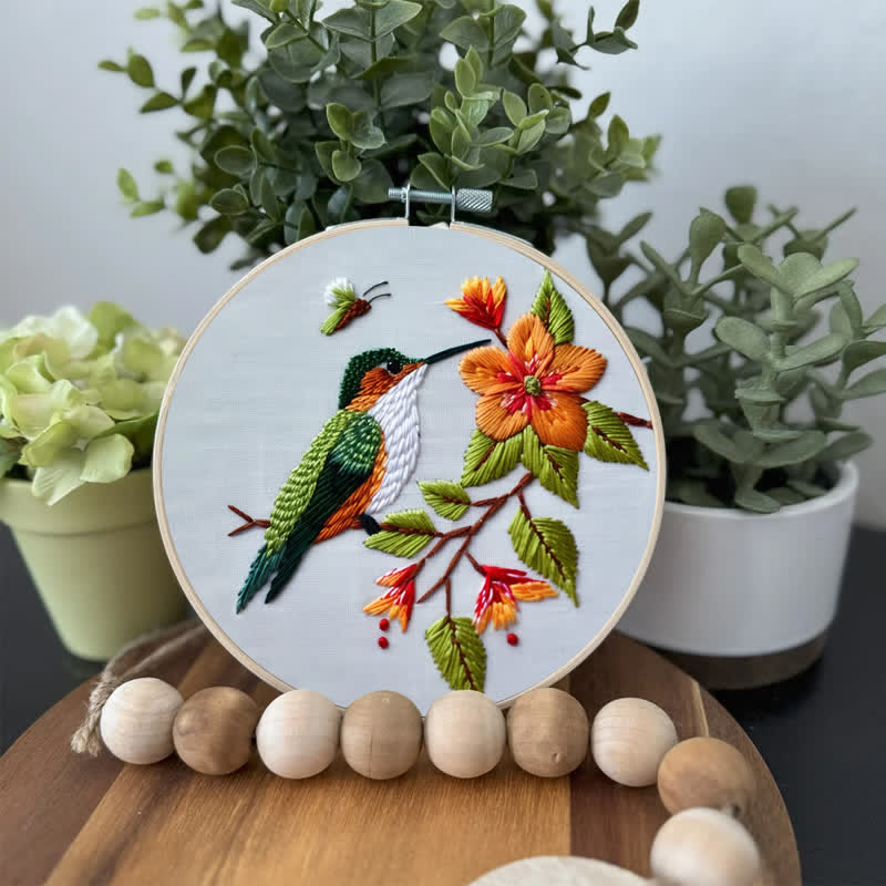 Rubbyoo Embroidery Kit - Beautiful Hummingbirds  - image 4