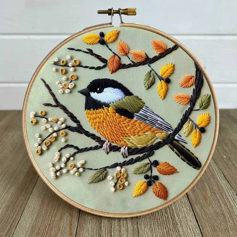 Rubbyoo Embroidery Kit - Chickadee - image 7