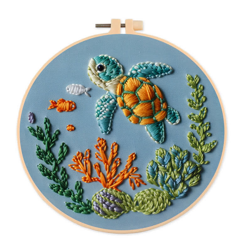 Rubbyoo Embroidery Kit - Sea Turtle - image 1