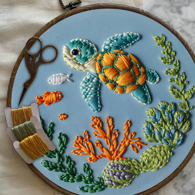 Rubbyoo Embroidery Kit - Sea Turtle - image 8