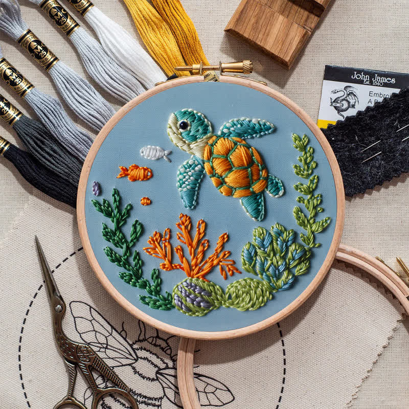 Rubbyoo Embroidery Kit - Sea Turtle - image 10