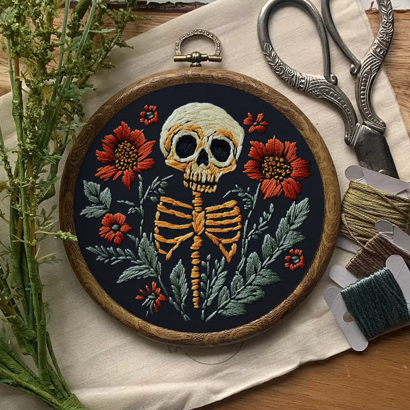 Rubbyoo Embroidery Kit - Skull - image 6