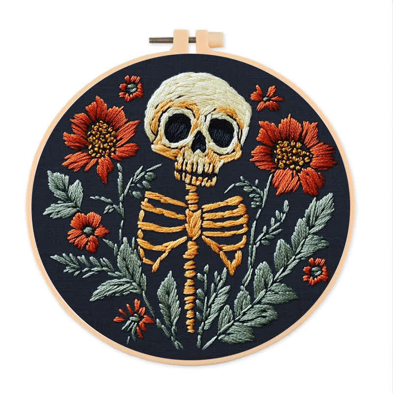 Rubbyoo Embroidery Kit - Skull - 15*15cm - Embroidery Kit - image 1