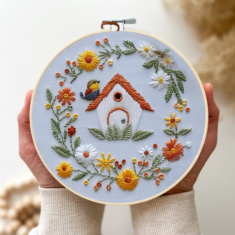 Rubbyoo Embroidery Kit - Bird Houses - image 4