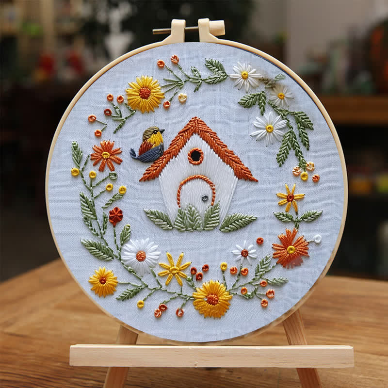 Rubbyoo Embroidery Kit - Bird Houses - image 5